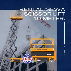 Sewa Scissor Lift Bulanan 8-16 meter