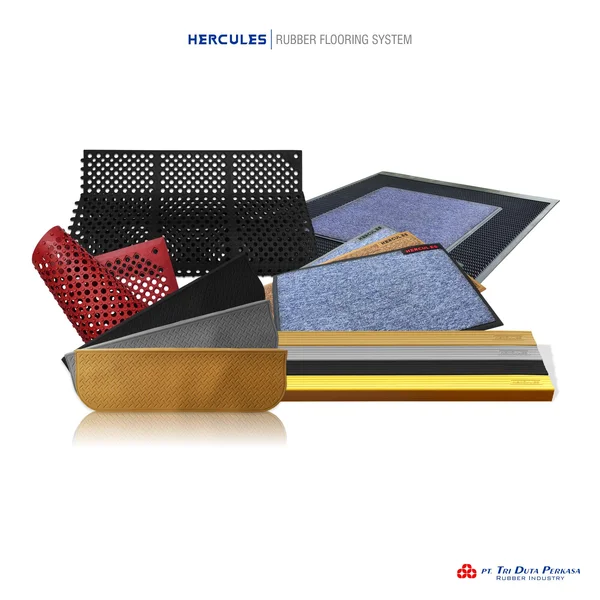 Karpet Karet Anti Slip dan Rubber Flooring System 