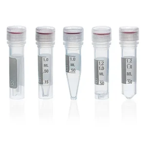 BRAND 780752 Microcentrifuge tubes with detached cap PP transparent with screw cap bulk BIO-CERT® PCR QUALITY sterile