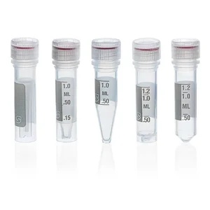 BRAND 780758 Microcentrifuge tubes with detached cap PP transparent with screw cap bulk BIO-CERT® PCR QUALITY sterile
