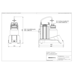 BRAND 20727500BR Fluid aspiration system BVC professional G with VacuuHandControl VHCpro collection bottle 2 l glass