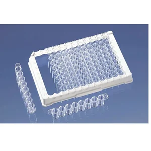 BRAND 782300 96-Well strip plate (12 x F8) PS pureGrade™ medium binding transparent F-bottom CERTIFIED LIFE SCIENCE QUALITY