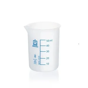 BRAND 90238 Beakers short form ETFE blue printed scale with spout 100 ml
