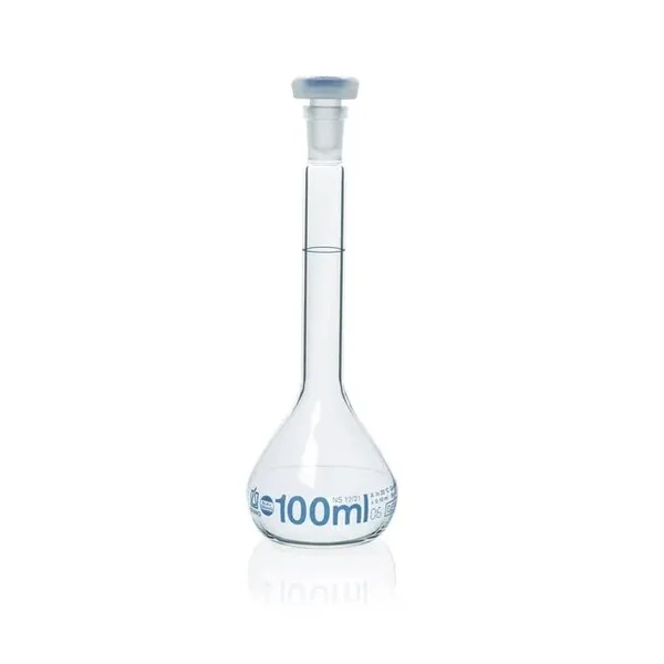BRAND 36938 Volumetric flasks USP BLAUBRAND® class A DE-M Boro 3.3 with PP stopper USP batch certificate