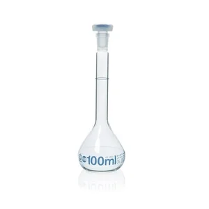 BRAND 36947 Volumetric flasks USP BLAUBRAND® class A DE-M Boro 3.3 with PP stopper USP batch certificate