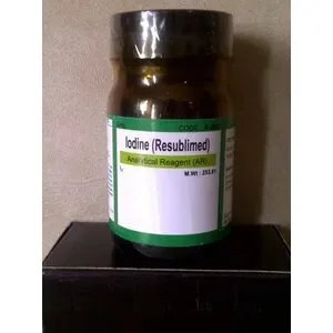 SMARTLAB A-2022 Iodine Resublimed 100 Gram dan 500 Gram / Botol  Kimia Reagent