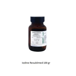 SMARTLAB A-2022 Iodine Resublimed 100 Gram dan 500 Gram Kimia Reagent