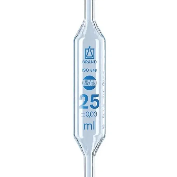 BRAND 29713 Bulb pipettes BLAUBRAND® class AS 1 mark blue printed scale AR-GLAS® DE-M 15 ml