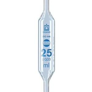 BRAND 29716 Bulb pipettes BLAUBRAND® class AS 1 mark blue printed scale AR-GLAS® DE-M 30 ml