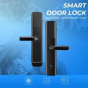 Smart Door Lock Password Finger Print Card