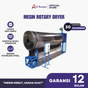 Mesin Rotary Dryer Makanan Kapasitas 30Kg/Jam( Pengering )