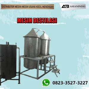 Mesin Destilasi (Penyulingan) Minyak Nilam Atsiri Kayu Putih Stefia Gaharu dll Kapasitas 50 liter