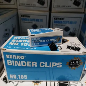 BINDER CLIP KENKO NO.105 / PENJEPIT KERTAS NO.105 / 1 GROSS ISI 12 BOX