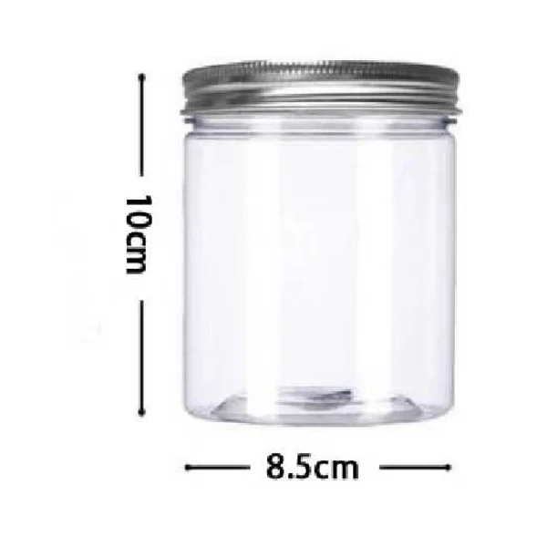 Toples Plastik PET 400ml dengan tutup Aluminium