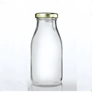 Botol Kaca Jus 300ml dengan Tutup Logam