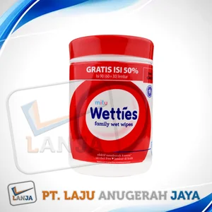 Tisu Basah Mitu Wetties Antseptic Botol Isi 90 Sheets