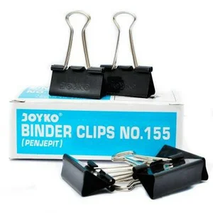 Klip Kertas / Binder Clip Joyko No. 155