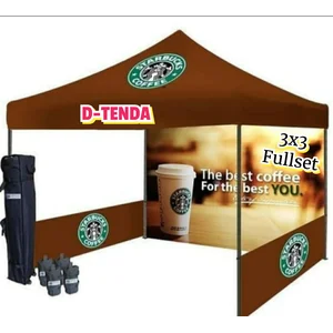 Tenda Lipat Matic 3x3 Branding Logo Full Print