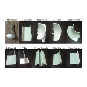 Aluminium Profile Extruction Siku Curving door Frame etc