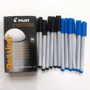 PULPEN PILOT BALLINER MEDIUM 0.8MM BIRU dan HITAM