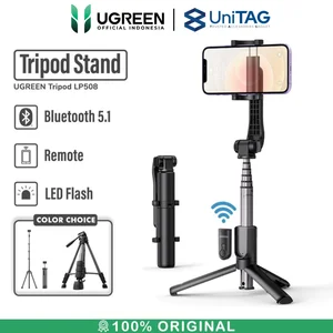 Tripod Handphone Camera UGREEN Bluetooth Selfie Stick Phone Stand DSLR - LP508