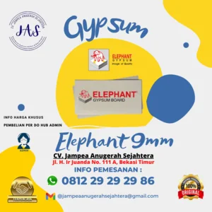 Gypsum Elephant Board tebal 9mm