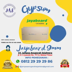 Gypsum Jaya Board tebal 9mm