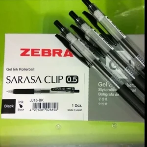 Pulpen dan Pensil Zebra Sarasa 0.5 Hitam
