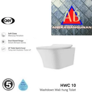 AER Toilet Seat / Wall Hung Toilet HWC 10 / CLOSET DUDUK (TANPA TANGKI)