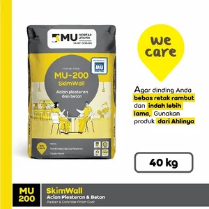 Mortar Utama MU-200 SkimWall Acian Plester dan Beton 40Kg