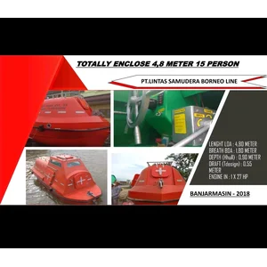 Perahu dan Sampan Kapal Penyelamat Speed Boat Kapal Rescue Boat 5 Meter 8 Orang Basarnas Kapal Ikan Kapal Mancing Kapal Karet Kapal Nelayan Kapal Wisata