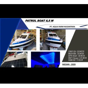 Speed Boat Kapal Patroli Boat 6.5 Meter  Kapal Ikan Kapal Mancing Kapal Karet Kapal Nelayan Kapal Wisata