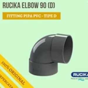 Fitting sambungan pipa pvc ELBOW knee knie 90 dgr RUCIKA D Aneka Ukuran Pipa Lainnya