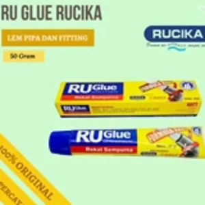 Ru Glue Tube 50 gram Lem Pipa PVC Dan Fitting Rucika Lem PVC