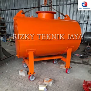 TANGKI GENSET SOLAR 1000 Liter SS400 4MM RODA TANGKI BAHAN BAKAR CUSTOM TUJUAN BEKASI