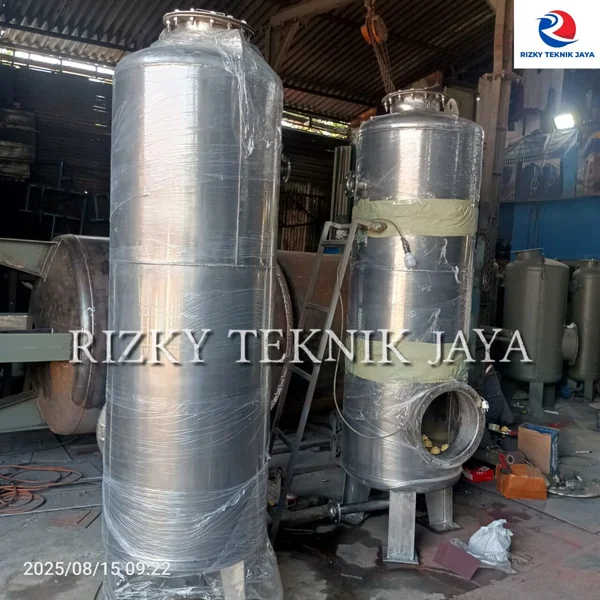 TANGKI KIMIA TANGKI COMPRESSOR 16-20 BAR 400 LITER STAINLESS STEEL BUFFER TANK RECERVOIR TANK CHILLER TANK TANGKI AIR PENAMPUNG