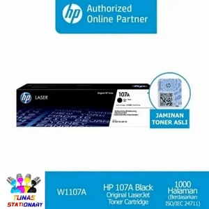 TINTA HP LASERJET 107A HITAM ASLI cartridge printer