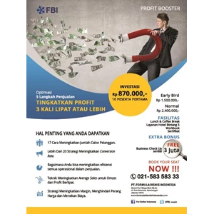 Profit Booster By PT Formula Bisnis Indonesia