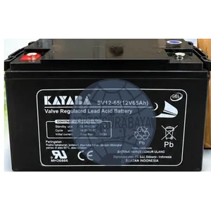 Baterai Solar Panel Accu VRLA Kayaba 12v 65ah untuk PJUTS dan UPS