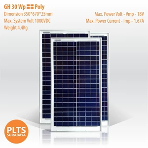 GH Solar Panel 30 Wp Poly
