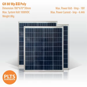 GH Solar Panel 80 Wp Poly