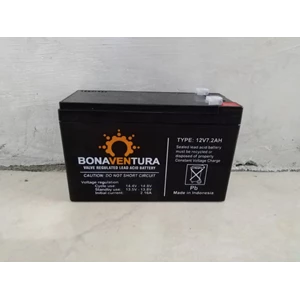 Baterai Solar Panel VRLA Deepcycle Gel Bonaventura 12v 7.2ah untuk UPS dan Sepeda Listrik