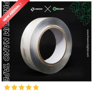 Lem Serbaguna Nano Tape Bening 3mm 1 Meter Lem double tape Super Kuat Magic Tape