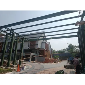 Pembuatan kanopi railing tangga balkon