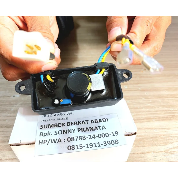 AVR 2 KW - 3 KW FOR GENERATOR 1 PHASE GENERATOR AVR 2KW 3KW - 6 CABLES  - TOP QUALITY