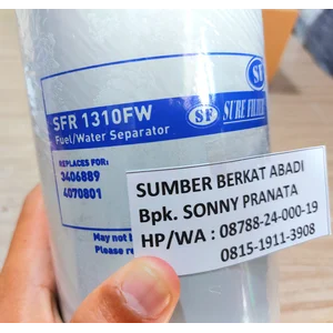 SURE FILTER SFR 1310FW SFR1310FW SFR 1310 FW FUEL WATER SEPARATOR FILTER 3406889 4070801 FS1003 3954891 FS 1003 3954904 B222100000462 9P919293 8900129805 87307432 87302104 6904023 5580-0066-40 5580006640 504047703603