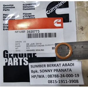 CUMMINS 3920773 3900216 SEALING WASHER
