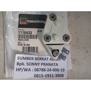  DELCO REMY 1116433 VOLTAGE REGULATOR 12 VOLT HEAVY DUTY UNI0709 UNI 0709 SWITCH 433 17M13A 43317M13A - 12V - GENUINE MADE IN USA