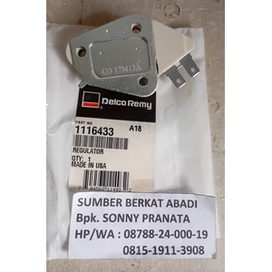  DELCO REMY 1116433 VOLTAGE REGULATOR 12 VOLT HEAVY DUTY UNI0709 UNI 0709 SWITCH 433 17M13A 43317M13A - 12V - GENUINE MADE IN USA