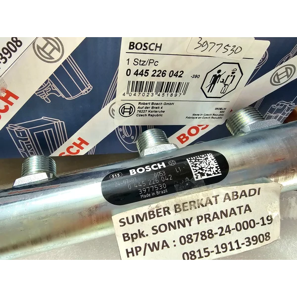 3978448 CUMMINS 3978448 3977530 COMMON RAIL INJECTOR BOSCH 0445226042 MANIFOLD ...